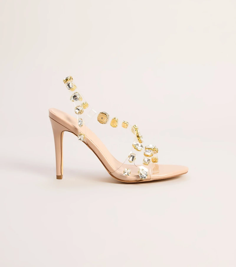 Big Entrance Gemstone Stiletto Heels