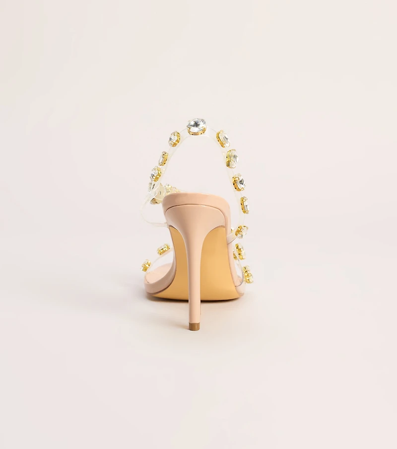 Big Entrance Gemstone Stiletto Heels