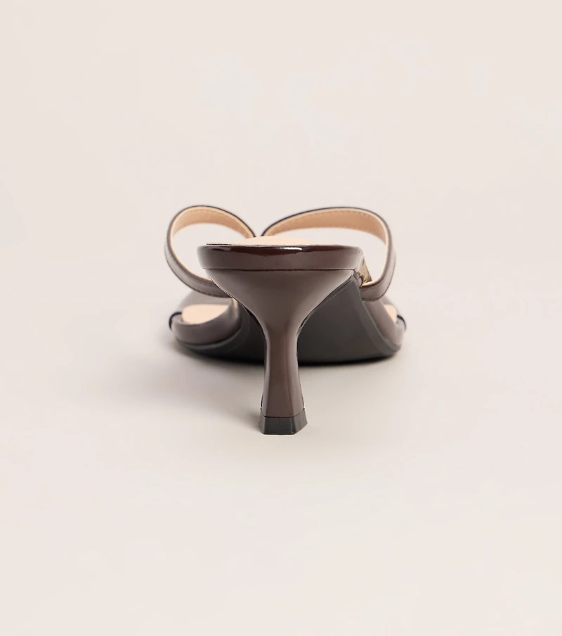 Keep It Glossy Thong Kitten Heels