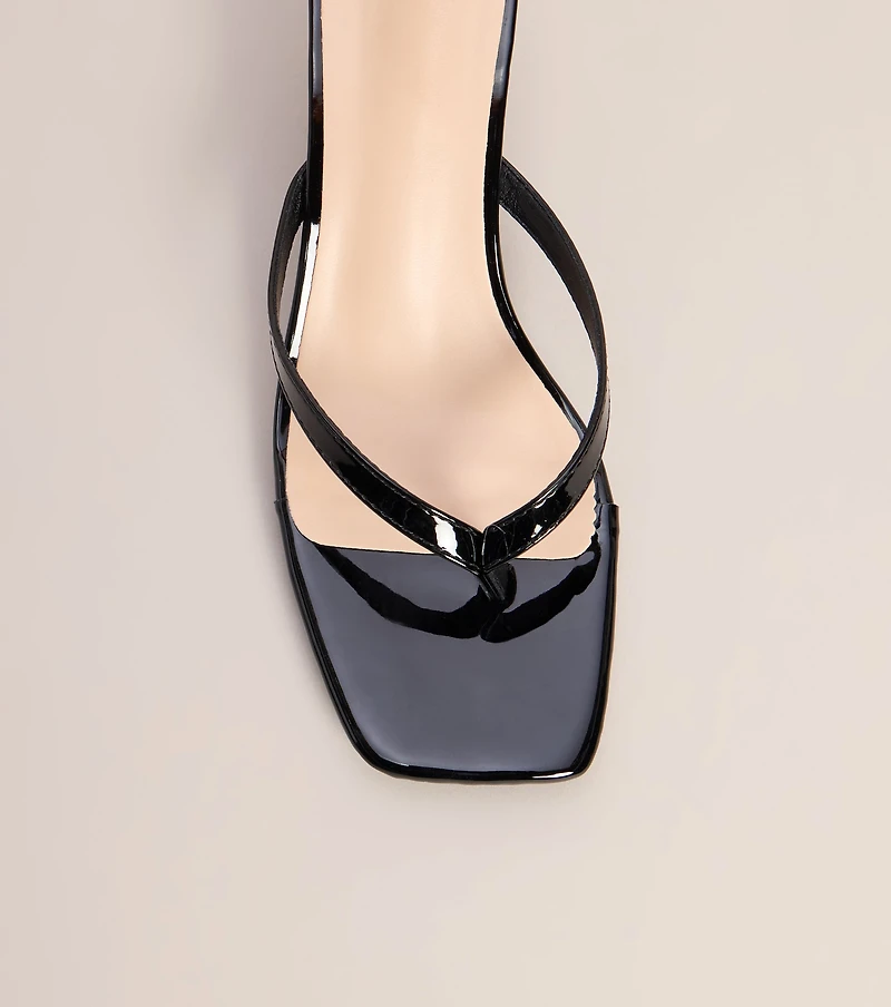 Keep It Glossy Thong Kitten Heels