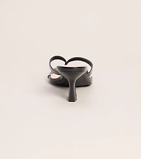 Keep It Glossy Thong Kitten Heels
