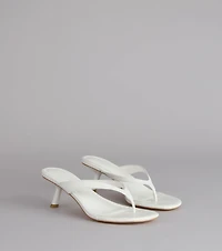 Exactly The Vibe Thong Kitten Heels