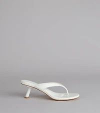 Exactly The Vibe Thong Kitten Heels