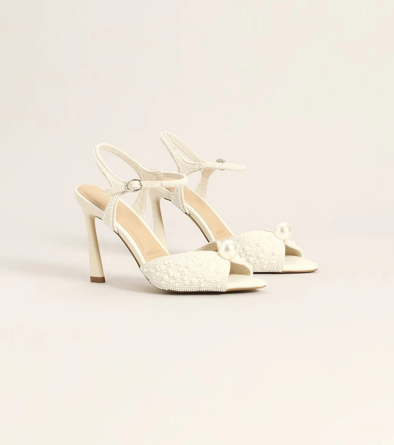 Party Plans Pearl Stiletto Heels