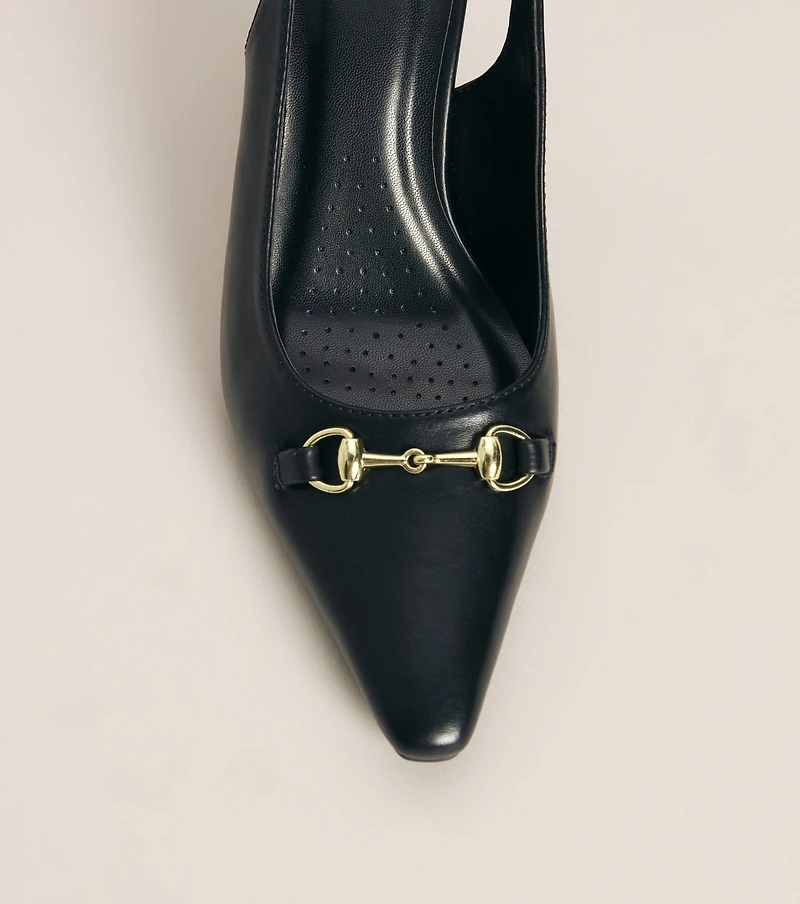 Polished Plans Horsebit Slingback Heels