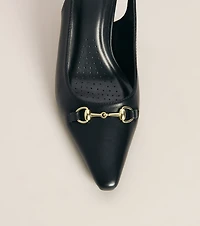 Polished Plans Horsebit Slingback Heels