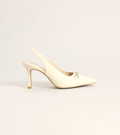 Polished Plans Horsebit Slingback Heels