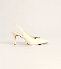 Polished Plans Horsebit Slingback Heels