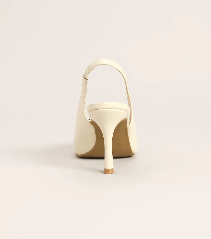 Polished Plans Horsebit Slingback Heels