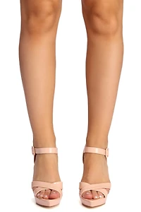 Sassy Snake Platform Heels