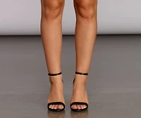 Chic Textured Block Heels