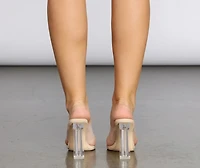 Clearly On Trend Lucite Heels