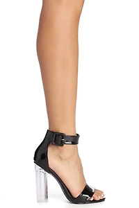 Living For The Drama Lucite Heels