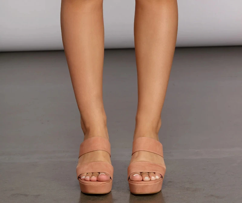 Banded Platform Mules