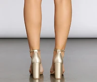 Chrome Cutie Block Heels