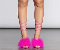 Azalea Wang Barbie Girl Lace Up Stiletto