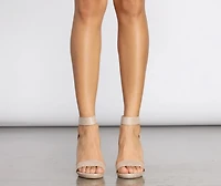 Clear Viewz Glitter Lucite Heels