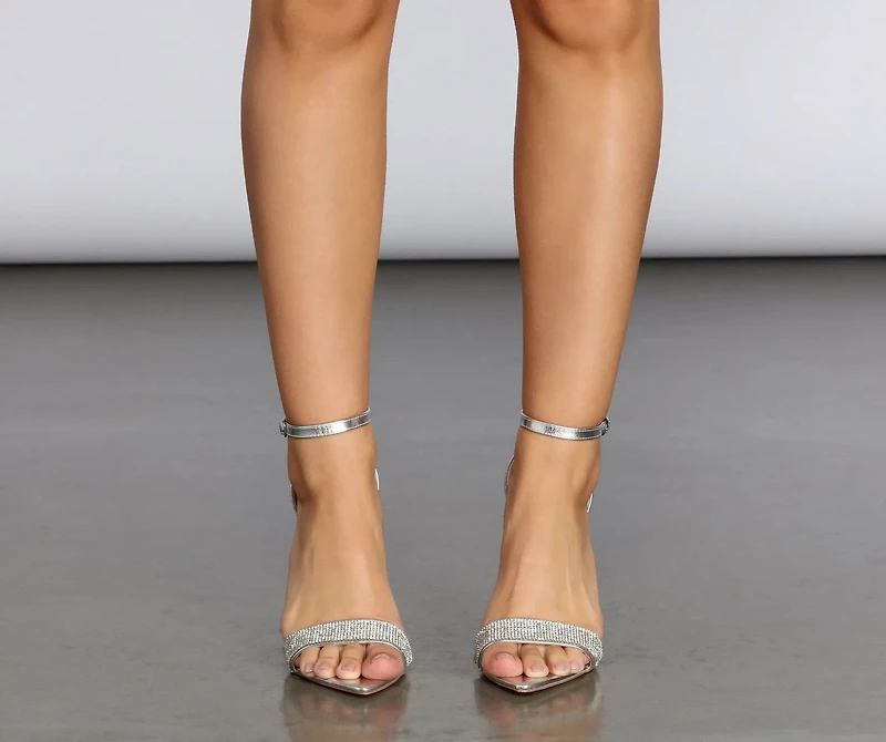 For The Glow Of It Rhinestone Stilettos