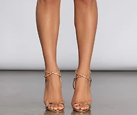 Stay Glossy Faux Suede Stiletto Heels