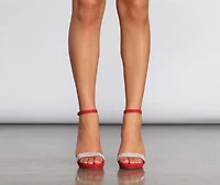 Can't Help But Stare Platform Rhinestone Heels
