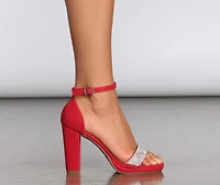 Can't Help But Stare Platform Rhinestone Heels