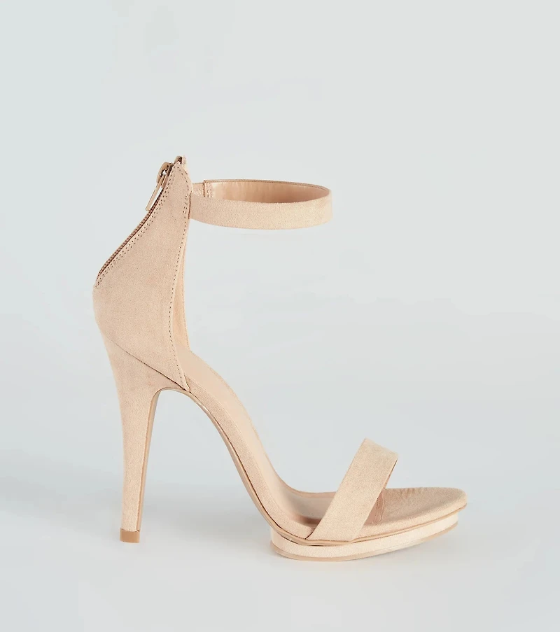Fab Faux Suede Island Heels