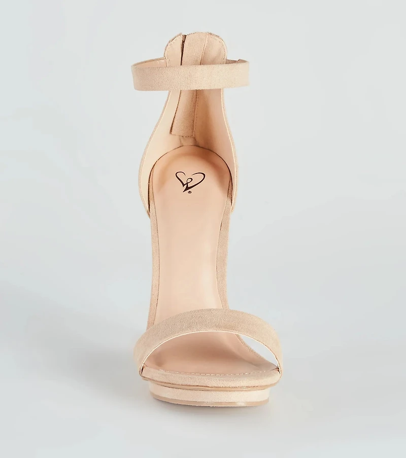 Fab Faux Suede Island Heels