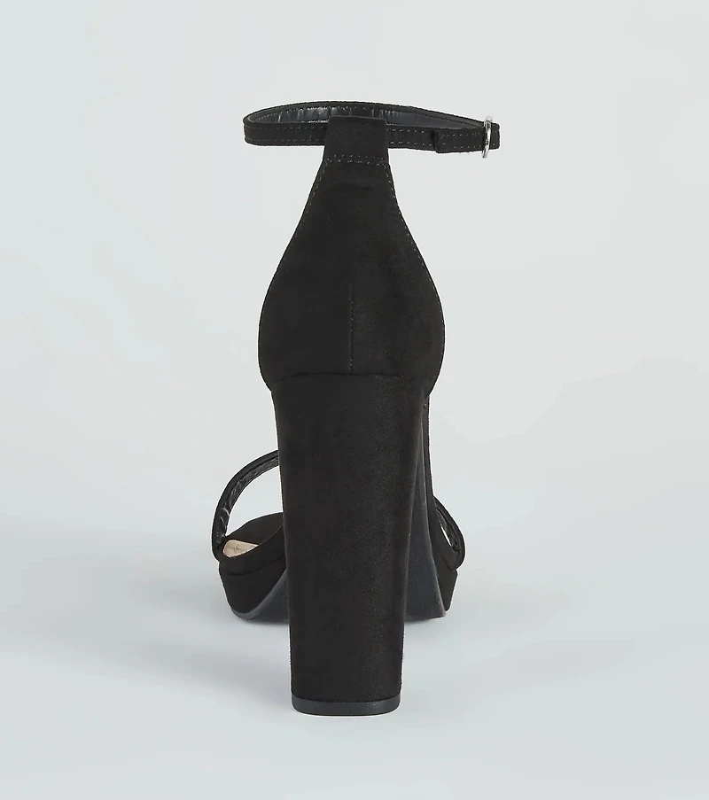 Essential Suede Platform Heels