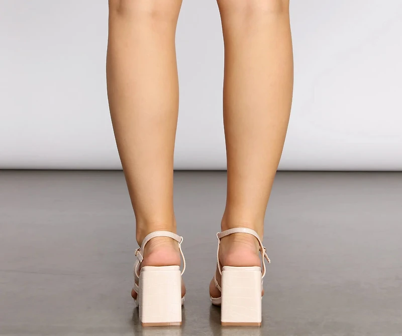 Sultry Moments Square Toe Heels