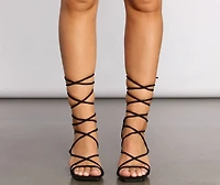 Step Up Faux Suede Stiletto Heels