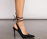 Wrapped Elegance Poiny Heels