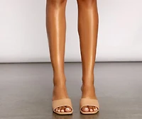 Elevated Style Block Heel Mules