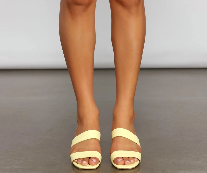 So Sleek Double Band Mules
