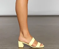 So Sleek Double Band Mules