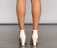 Rhinestone Glitzy Glam Block Heels
