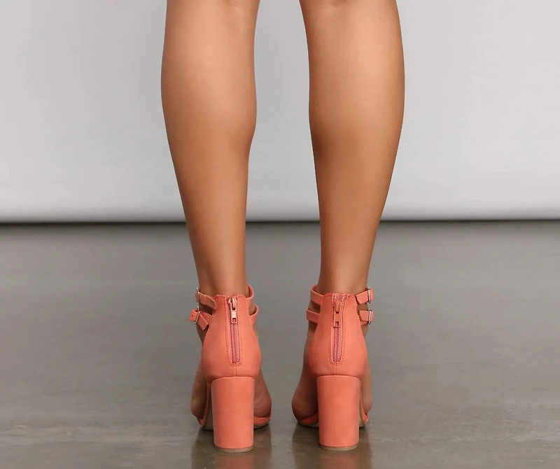 Bring The Bold Vibes Block Heels