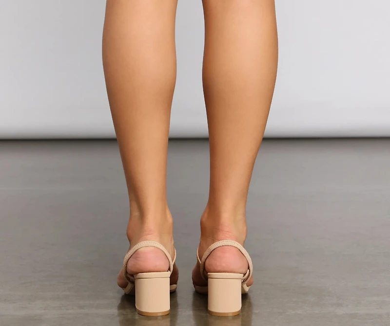 Never Basic Low Block Heels