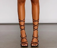 Level Up Lace Block Heels