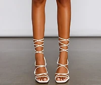 Level Up Lace Block Heels