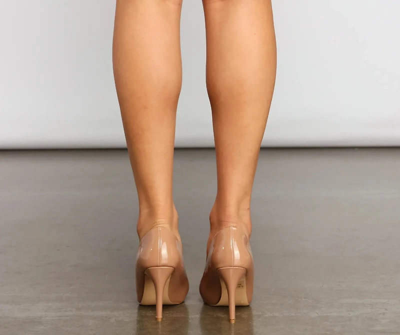 Classic Sophisticated Faux Leather Pumps