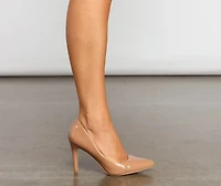 Classic Sophisticated Faux Leather Pumps