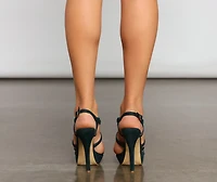 Living For Glam Platform Stilettos