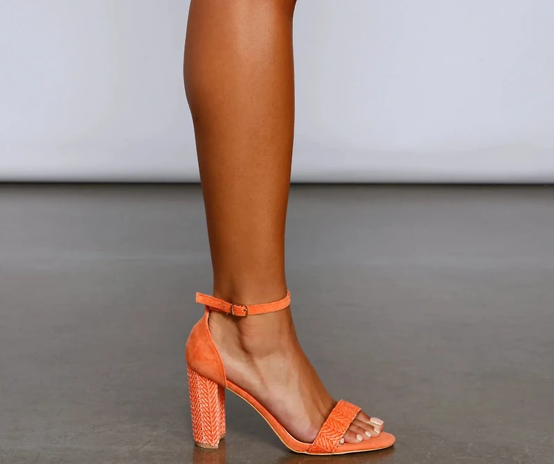 Around The Block Straw Heels