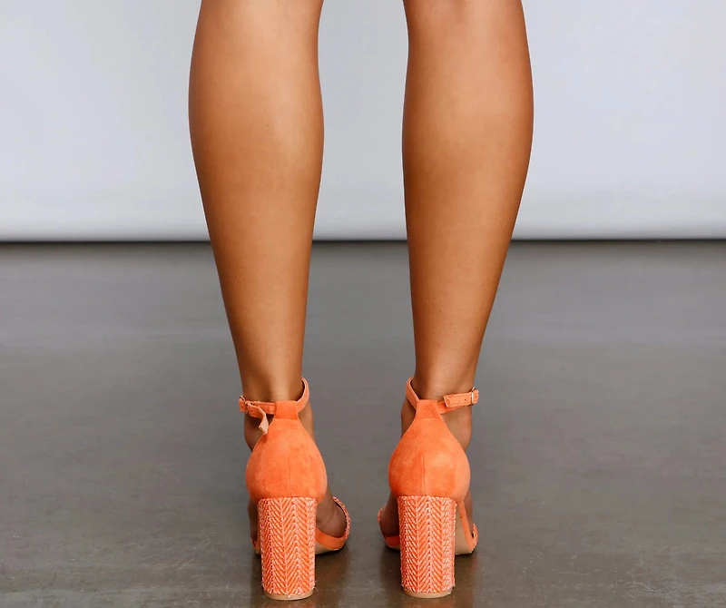 Around The Block Straw Heels