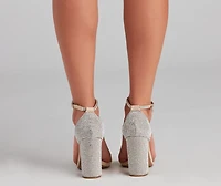 Step Out And Sparkle Block Heels