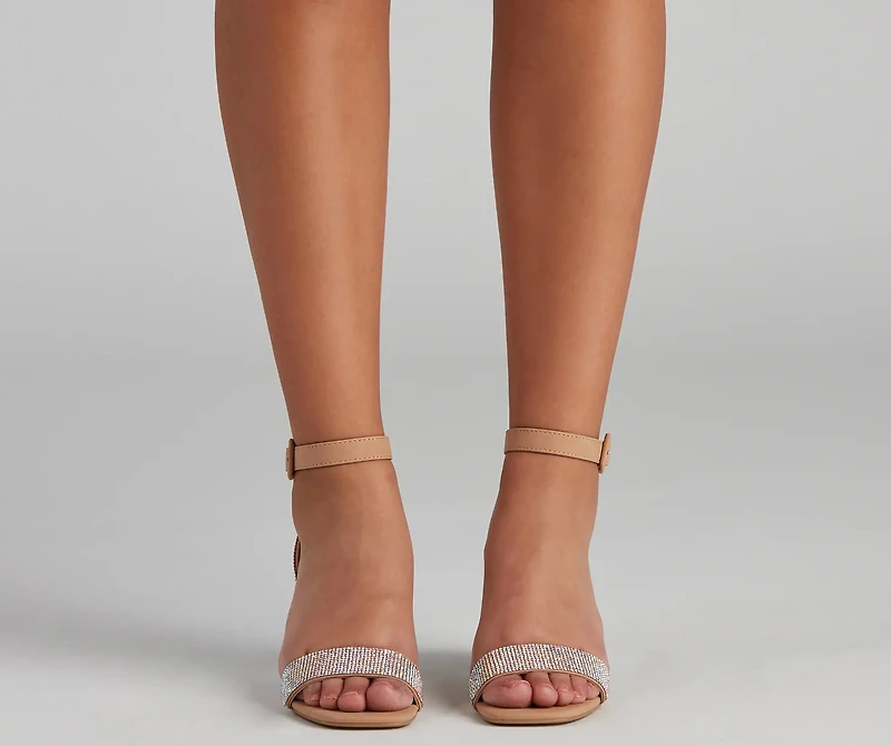 Dreamy Sparkle Block Heels