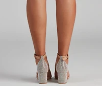 Dreamy Sparkle Block Heels