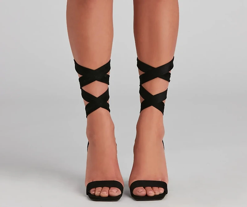 Dancer Spirit Lace-Up Block Heels