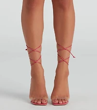Living That Fab Life Clear Heels