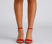 The Essential Faux Suede Block Heels